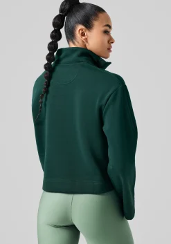 Comfy Half Zip Sweater - Dark Pine