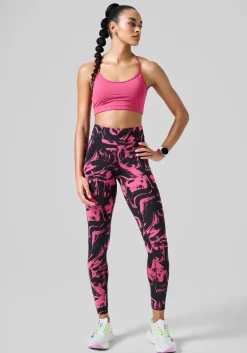 Essential Printed Tights - Blaze Rose