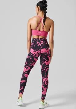 Essential Printed Tights - Blaze Rose