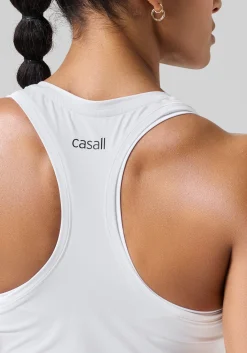Essential Racerback Tank - White