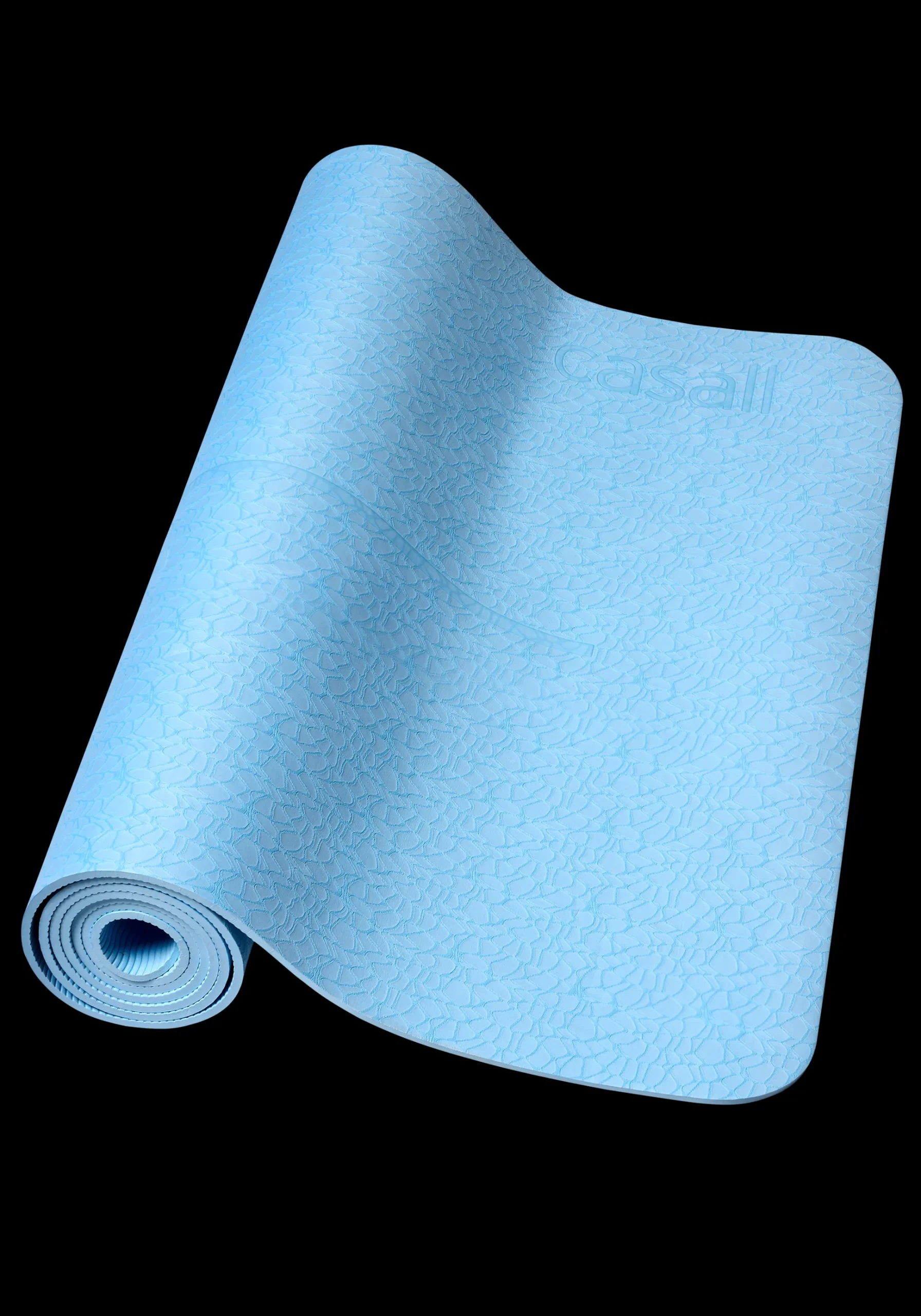 Exercise Mat Cushion 5mm PVC Free - Sky Blue