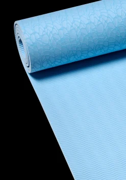 Exercise Mat Cushion 5mm PVC Free - Sky Blue