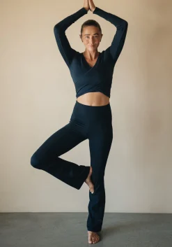 Flare High Waist Pant - Black