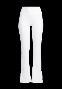 Grace Flare Slit Pant - White