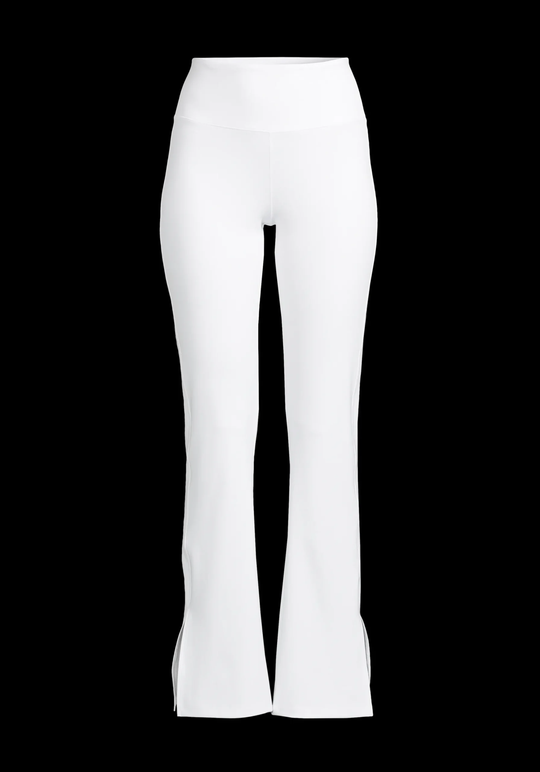Grace Flare Slit Pant - White