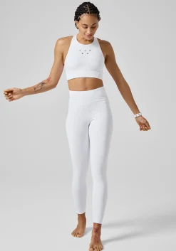 Grace High Waist Tights - White