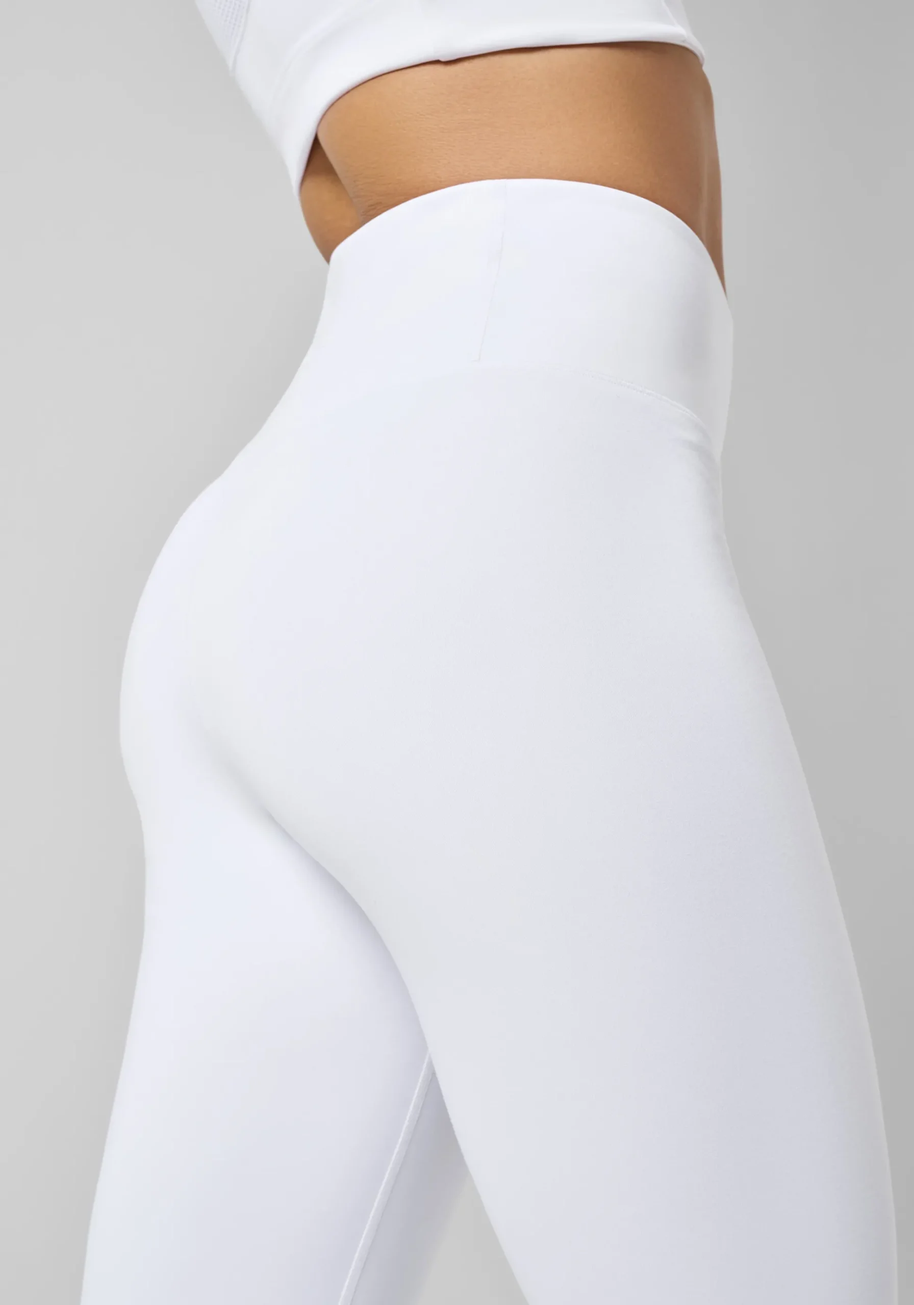 Grace High Waist Tights - White
