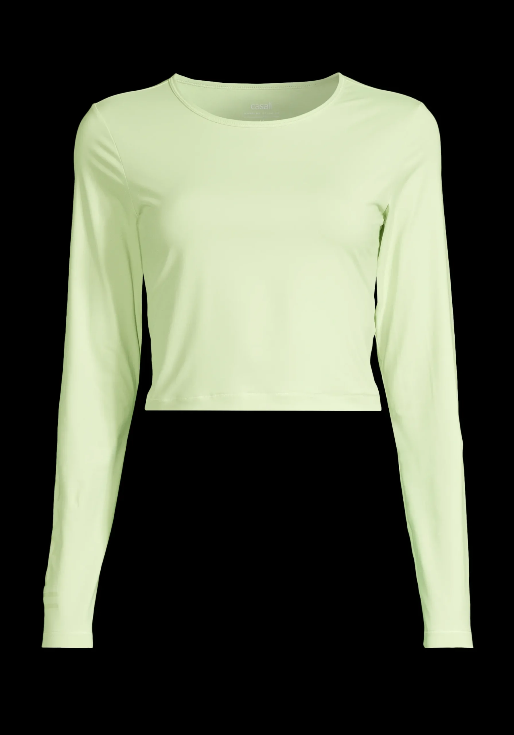Graphic Crop Long Sleeve - Cool Matcha