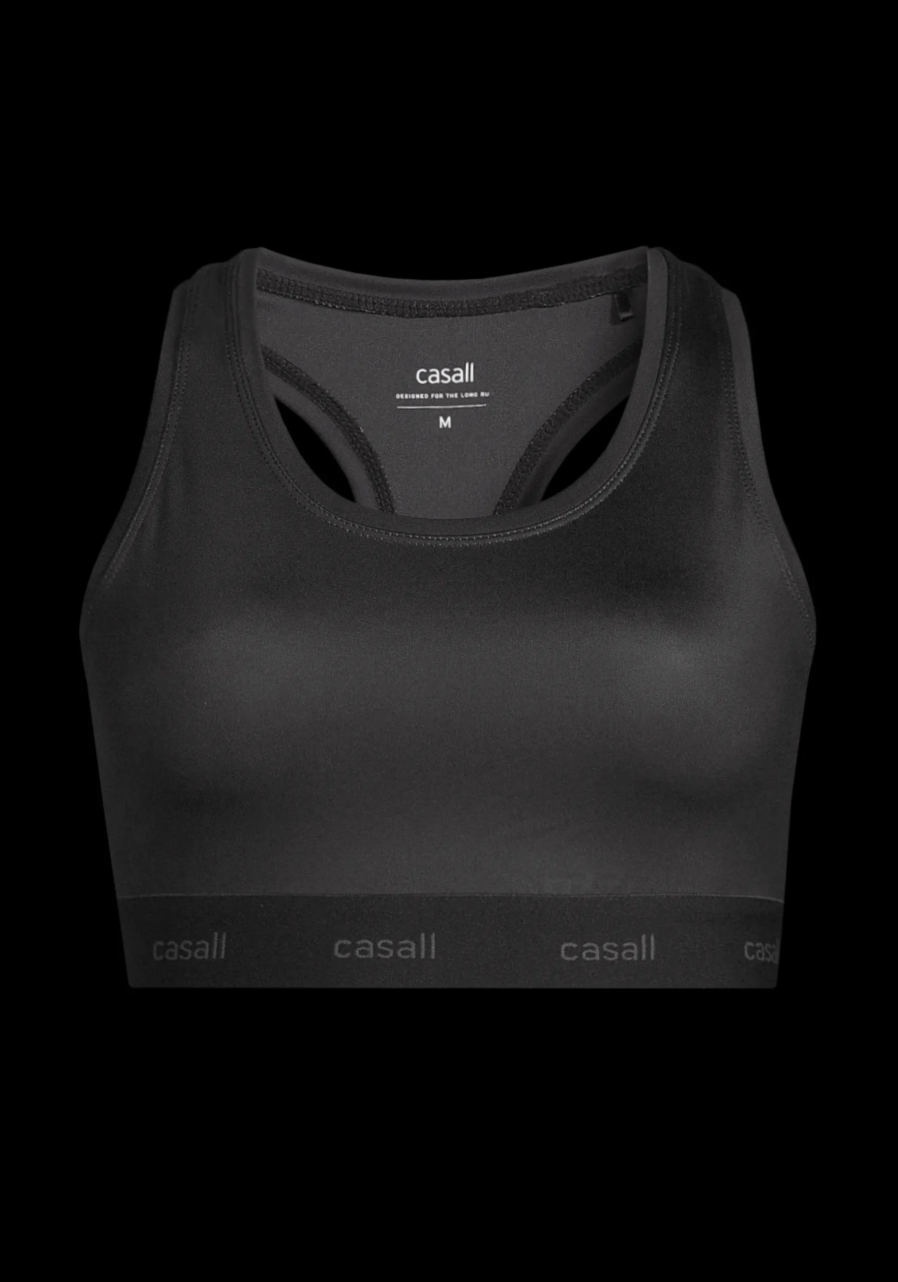 Graphic Sports Bra - Black