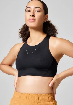 Iconic Longline Sports Bra - Black