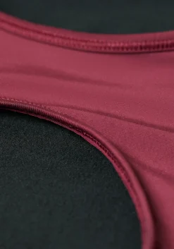 Iconic Wool Lined Sports Bra - Evening Red
