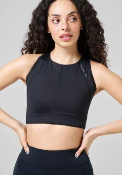 Iconic Wool Lined Sports Bra - Black