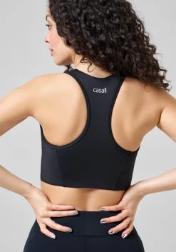Iconic Wool Lined Sports Bra - Black