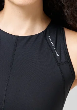 Iconic Wool Lined Sports Bra - Black