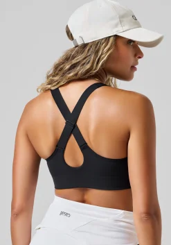 Impact Zip Sports Bra - Black