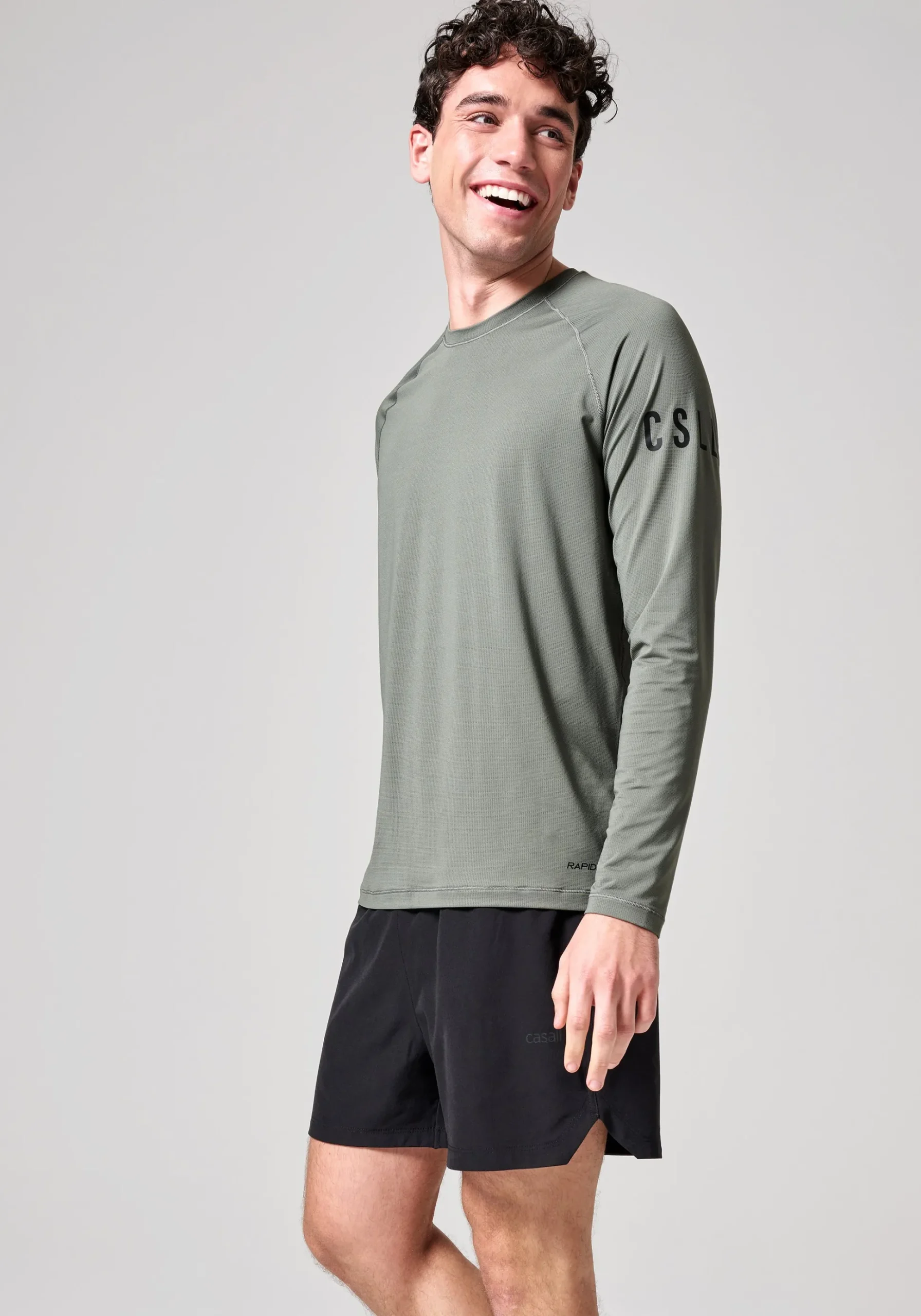 M Rapidry Long Sleeve - Sage Grey