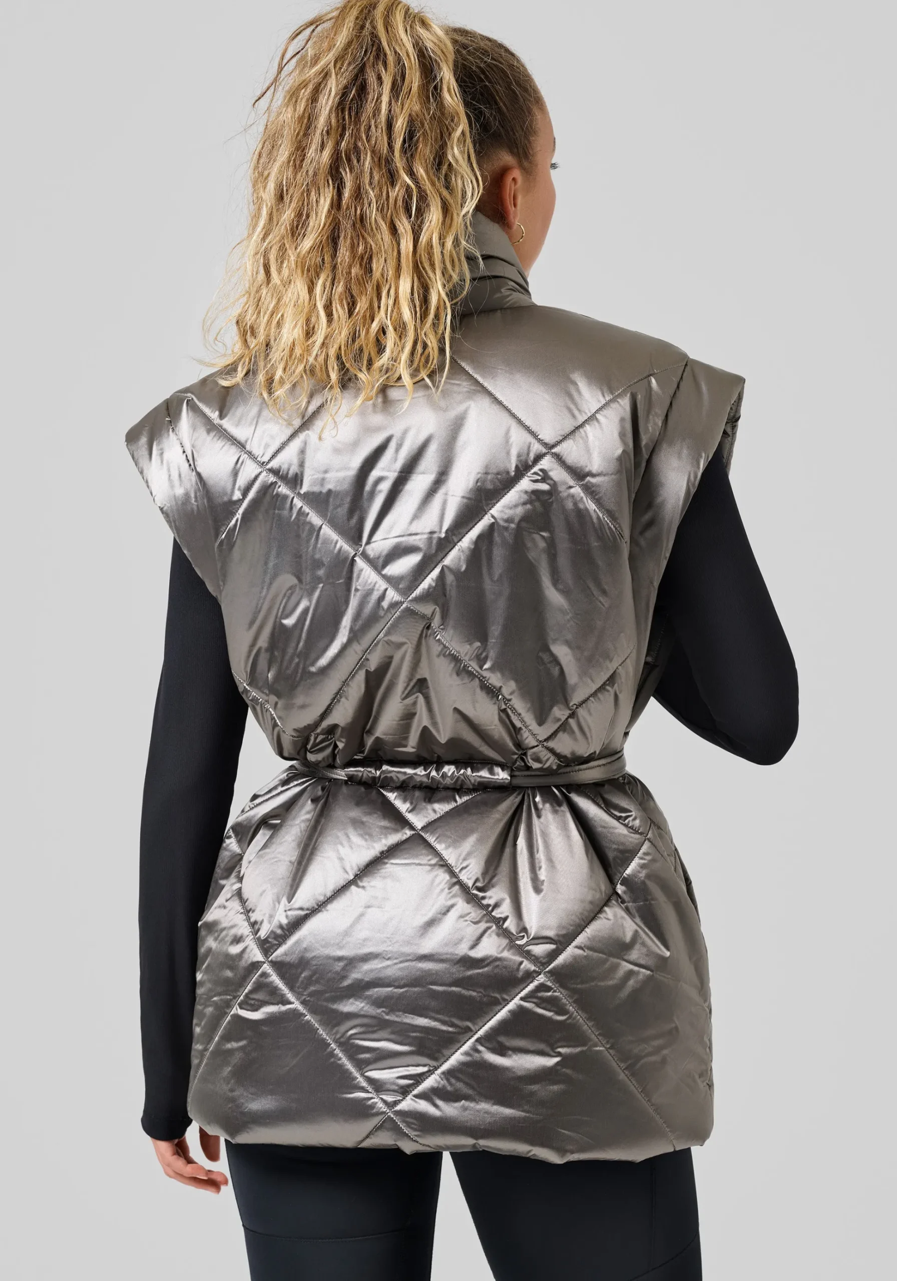 Mellow Wrap Quilt Vest - Silver Fusion