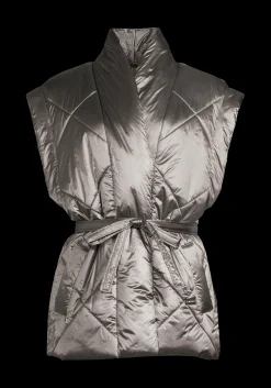 Mellow Wrap Quilt Vest - Silver Fusion