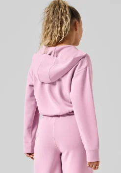 Peachy V-Neck Hoodie - Winter Mauve