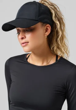Performance High Ponytail Cap - Black