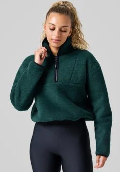 Pile Half Zip - Dark Pine