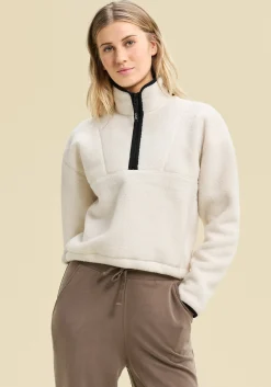 Pile Half Zip - Off White