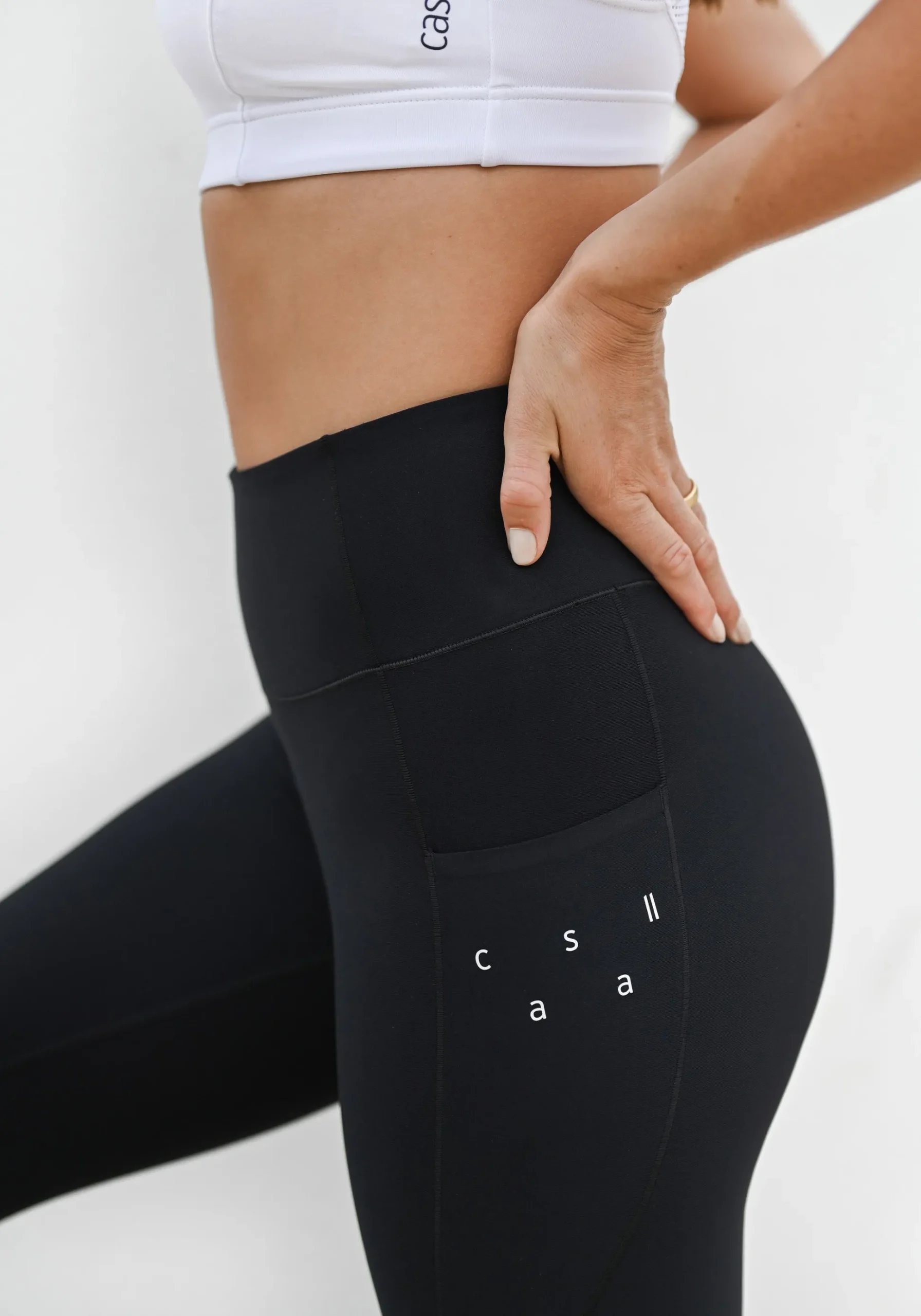 Pure Pocket High Waist Tights - Riviera Blue