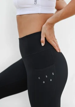 Pure Pocket High Waist Tights - Black