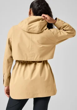 Scandi Trench Rain Coat - Sand Beige