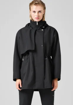 Scandi Trench Rain Coat - Black