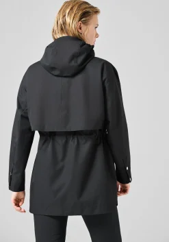 Scandi Trench Rain Coat - Black