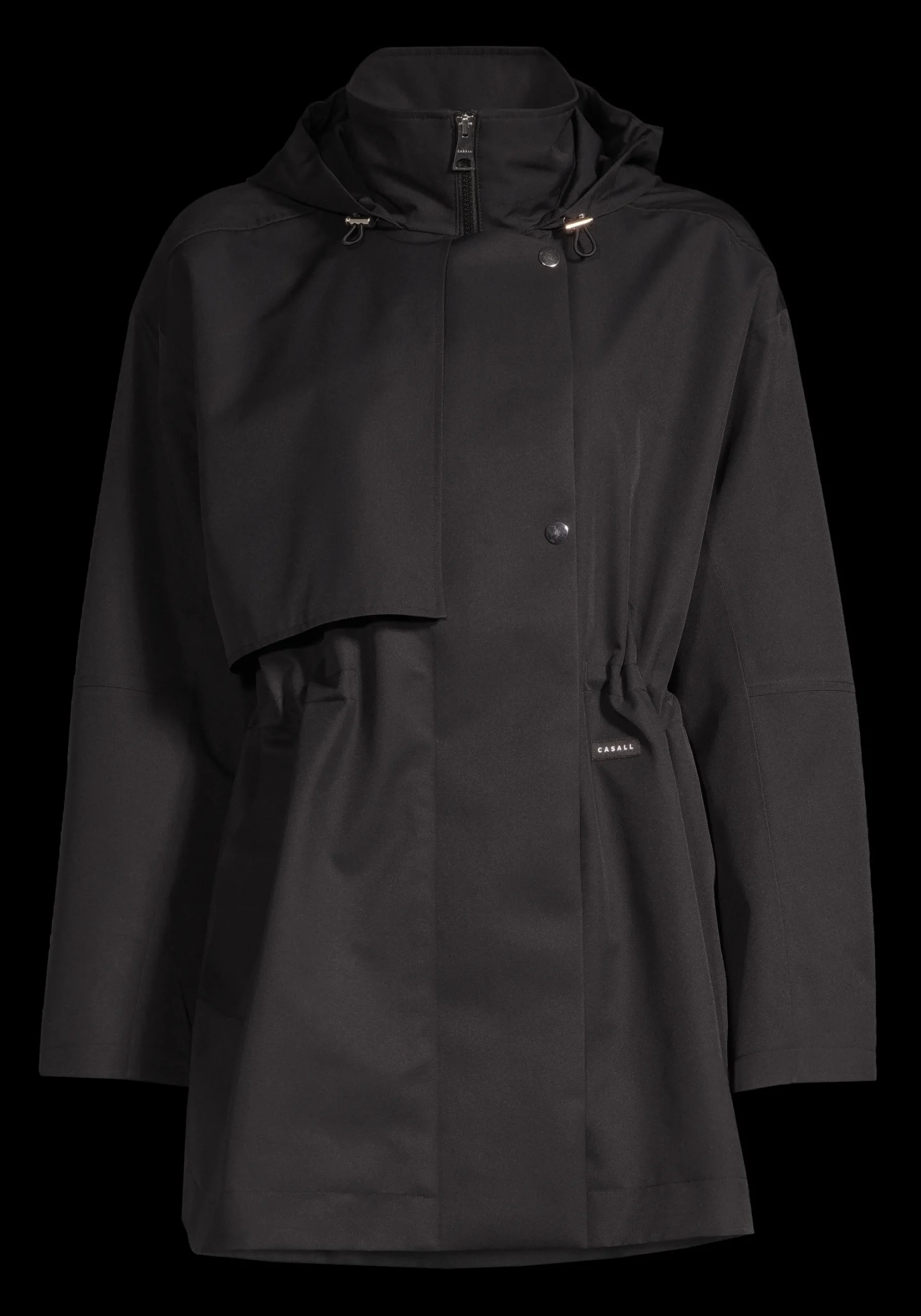 Scandi Trench Rain Coat - Black