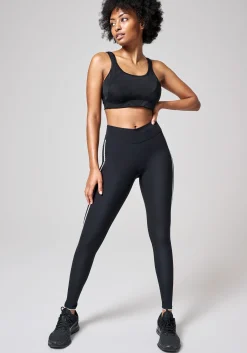 Sculpture Running Tights - Liquid Black