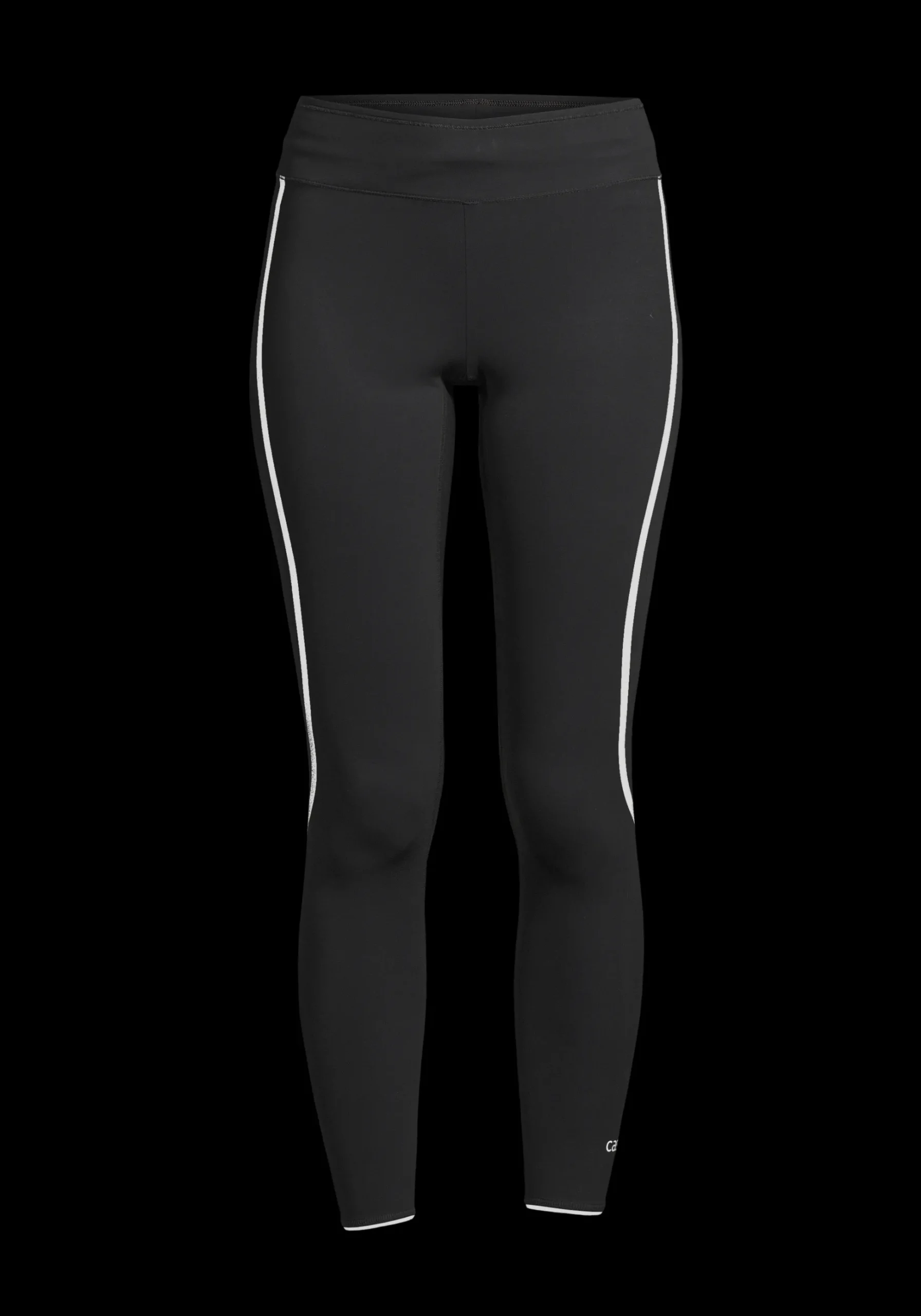 Sculpture Running Tights - Liquid Black