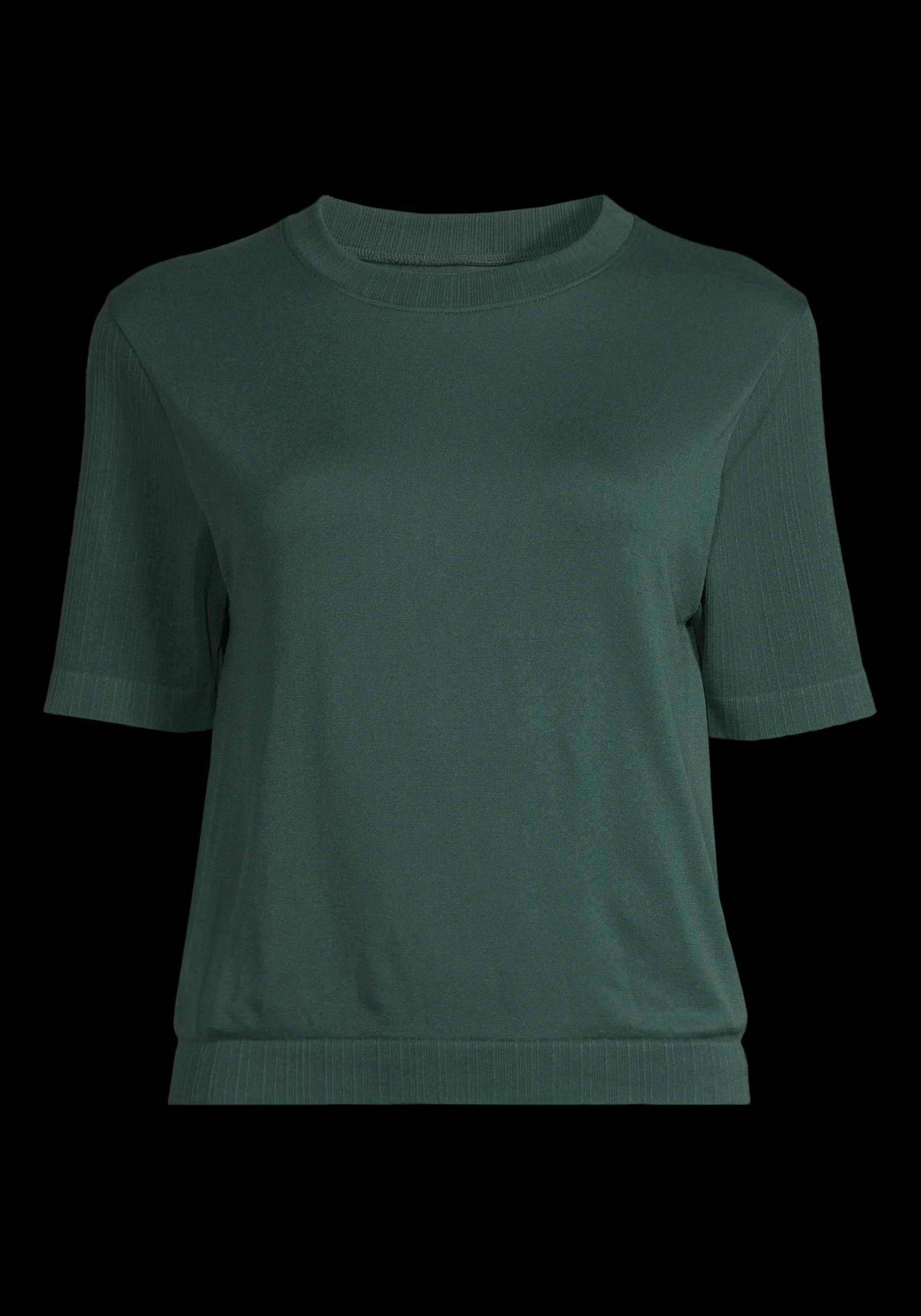 Seamless Rib Sleeve Tee - Dark Pine