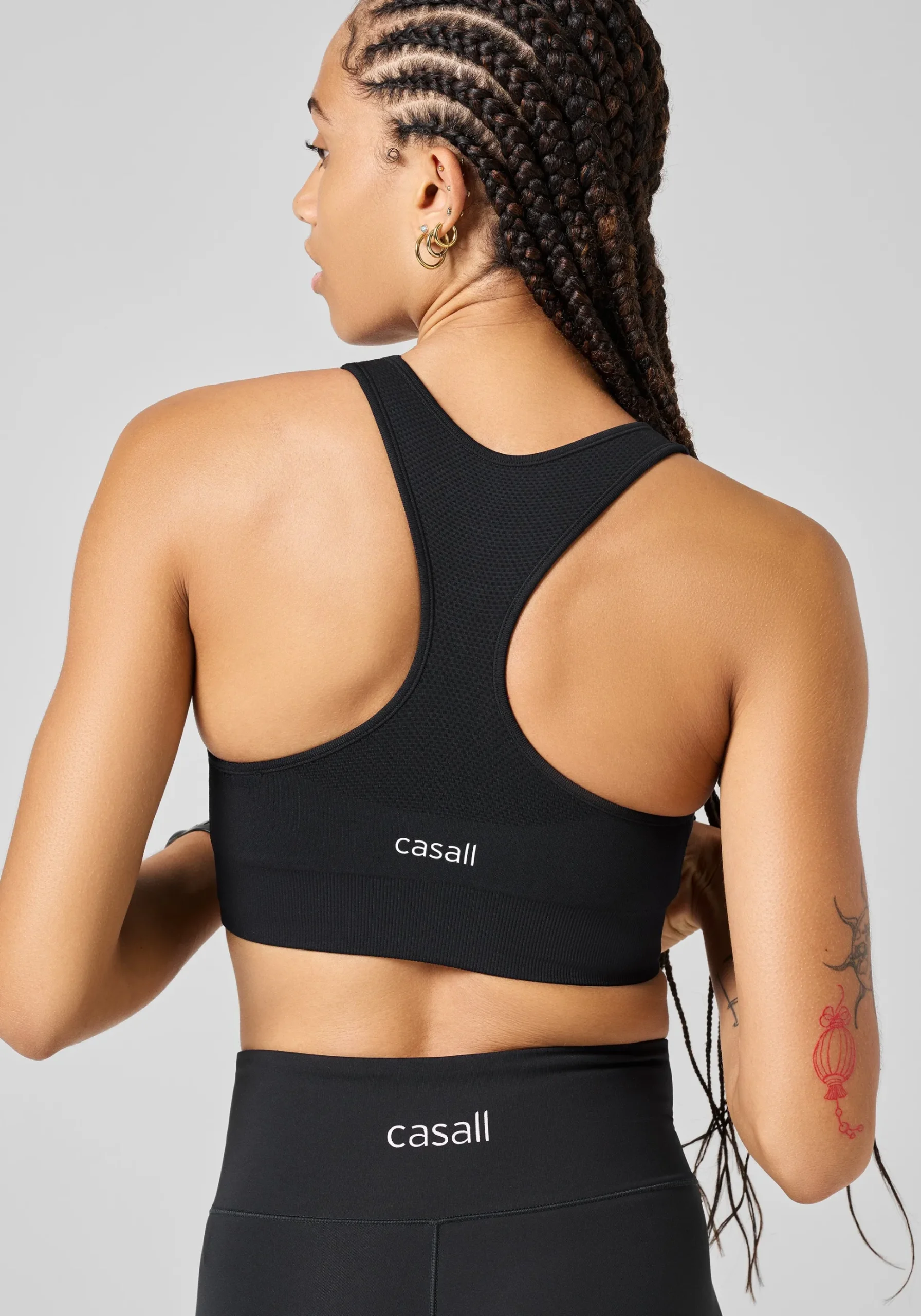 Seamless Soft Sports Bra - Black