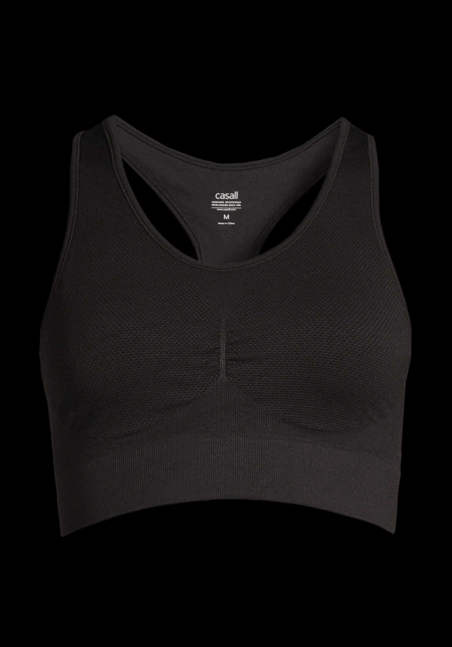 Seamless Soft Sports Bra - Black
