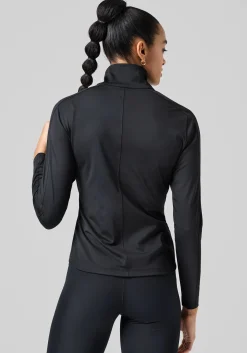 Serene Half Zip Long Sleeve - Black