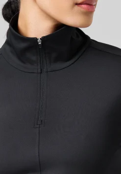 Serene Half Zip Long Sleeve - Black