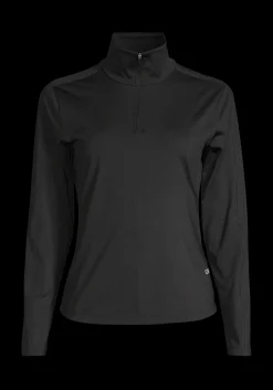 Serene Half Zip Long Sleeve - Black