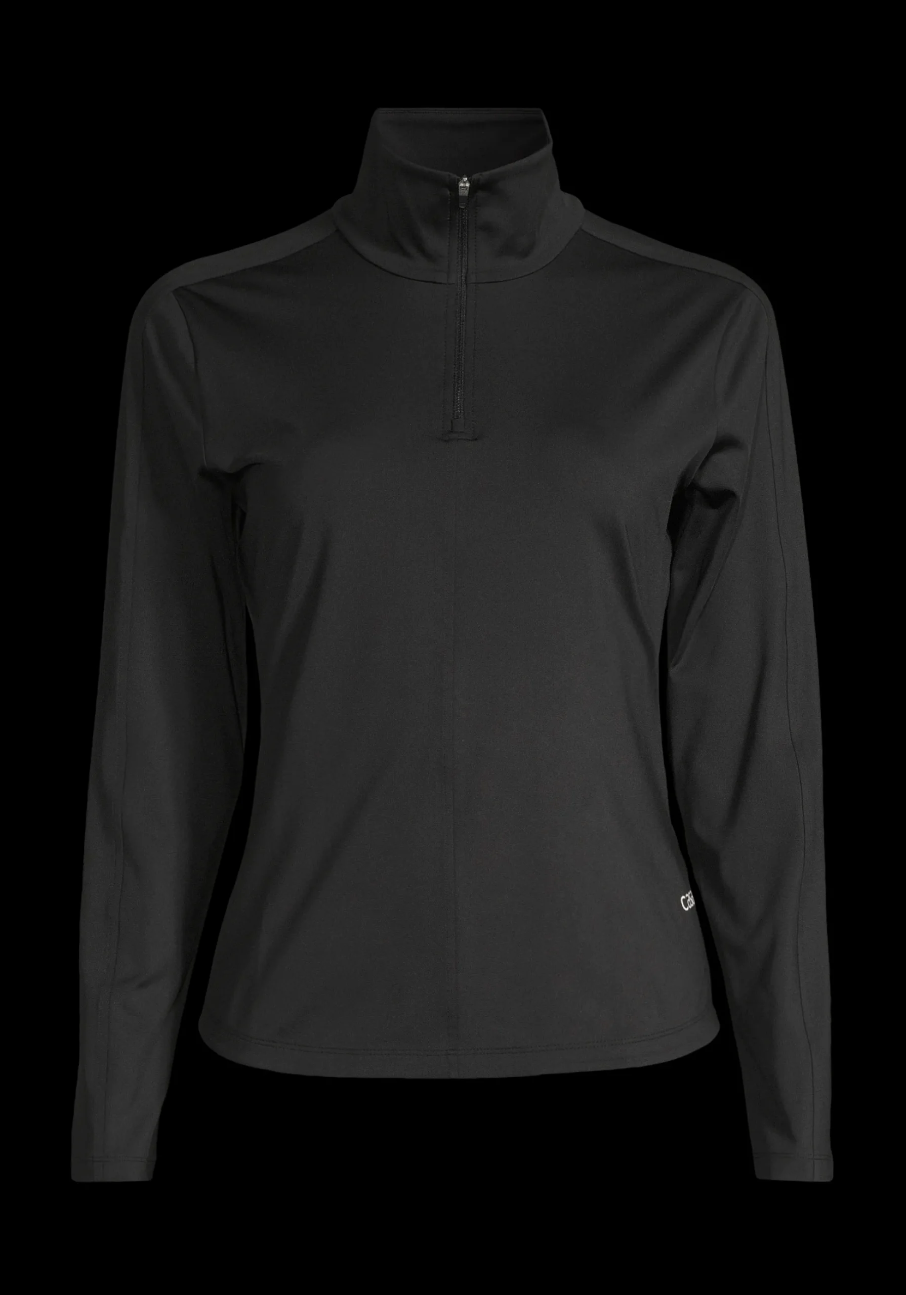Serene Half Zip Long Sleeve - Black