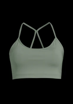 Sleek Strappy Sports Bra - Dusty Green