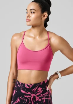 Sleek Strappy Sports Bra - French Rose