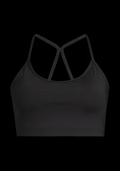 Sleek Strappy Sports Bra - Black