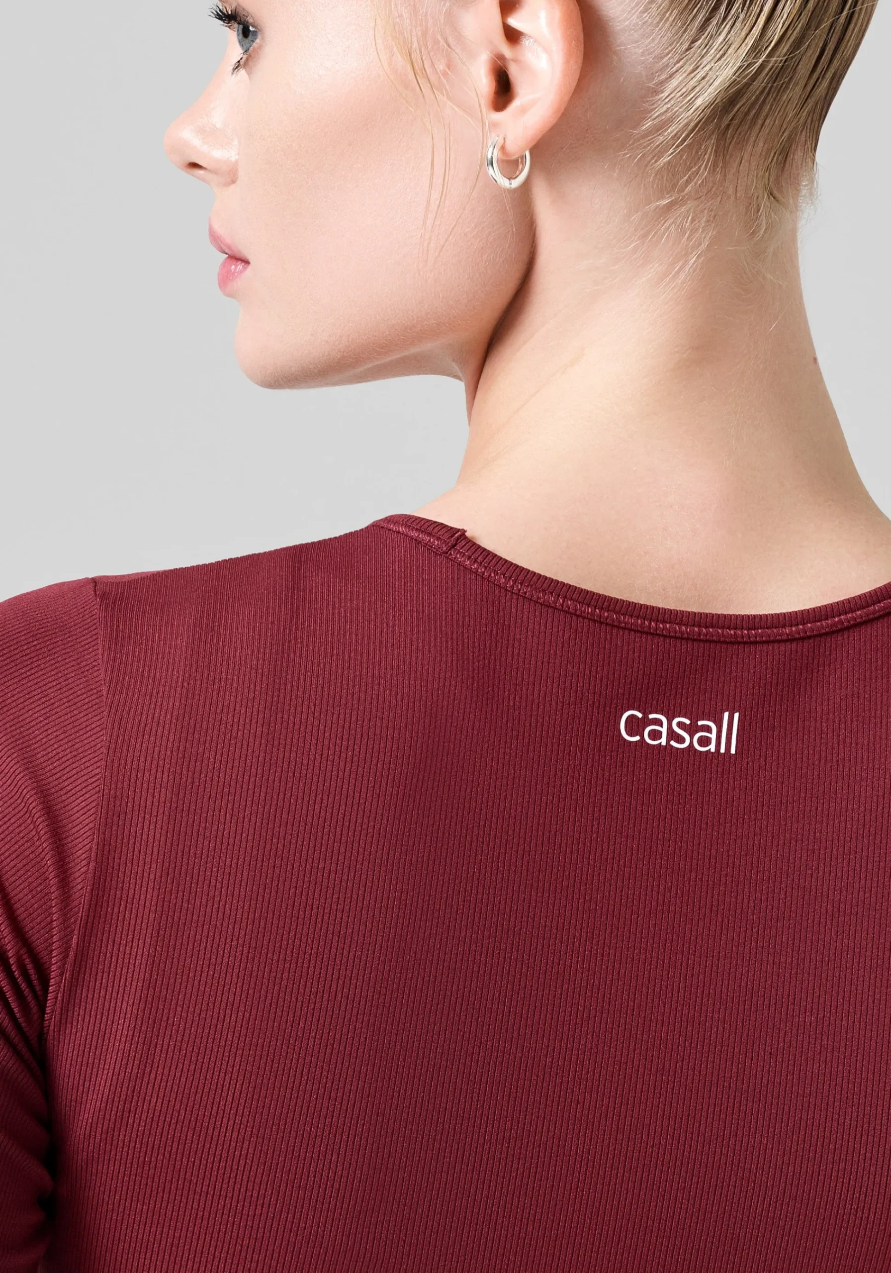 Soft Rib Tee - Evening Red