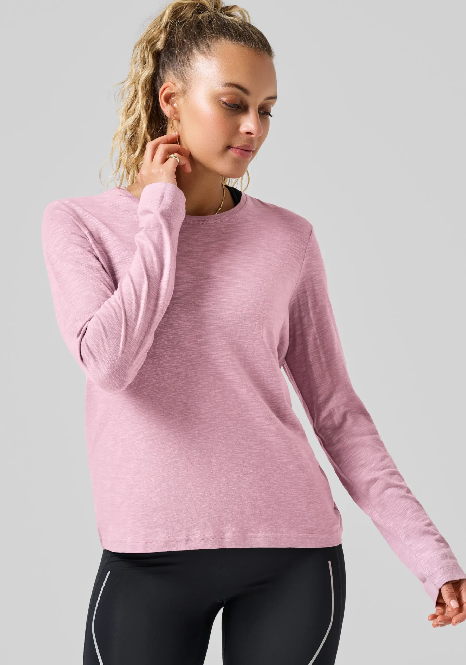 Soft Texture Long Sleeve - Winter Mauve