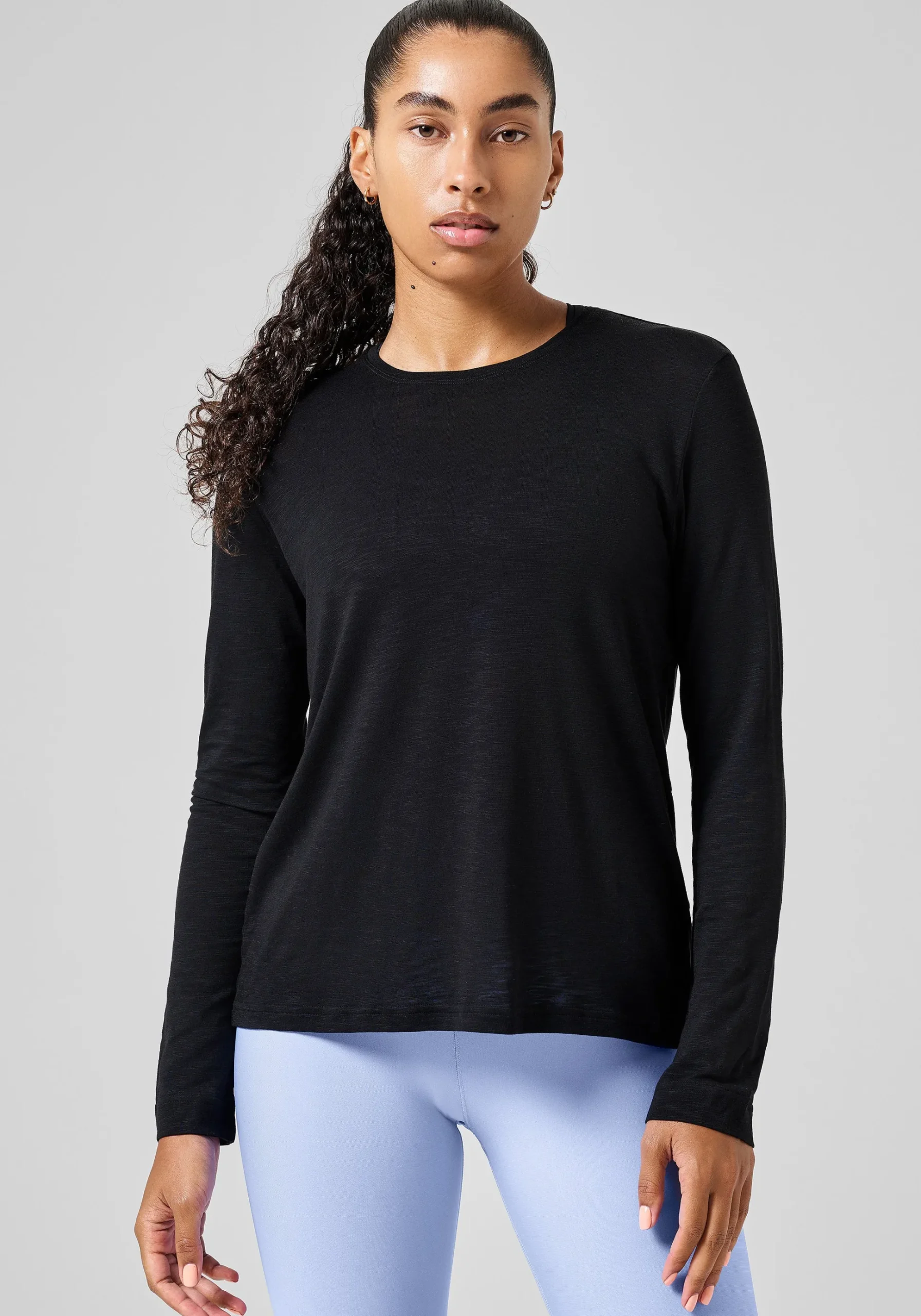 Soft Texture Long Sleeve - Black