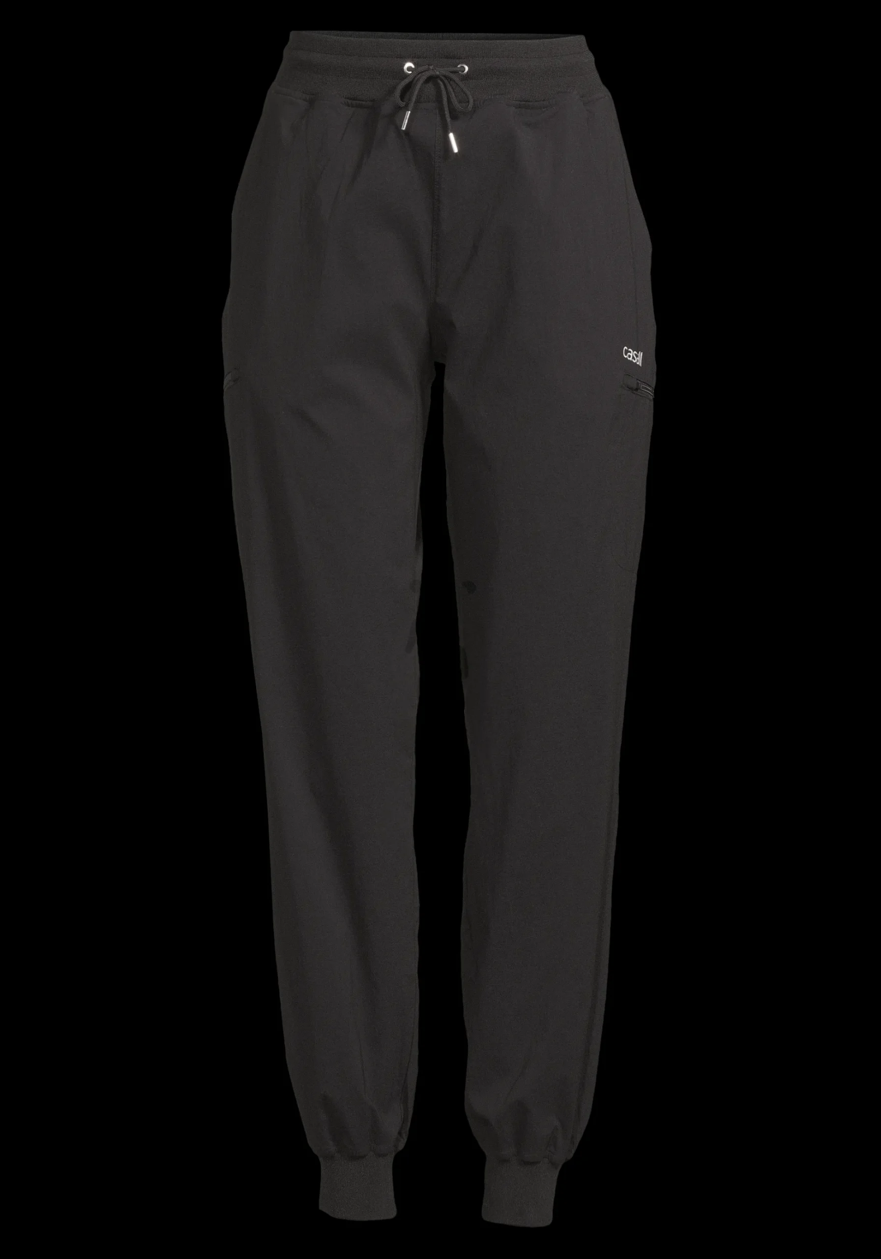 Step Woven Pants - Black