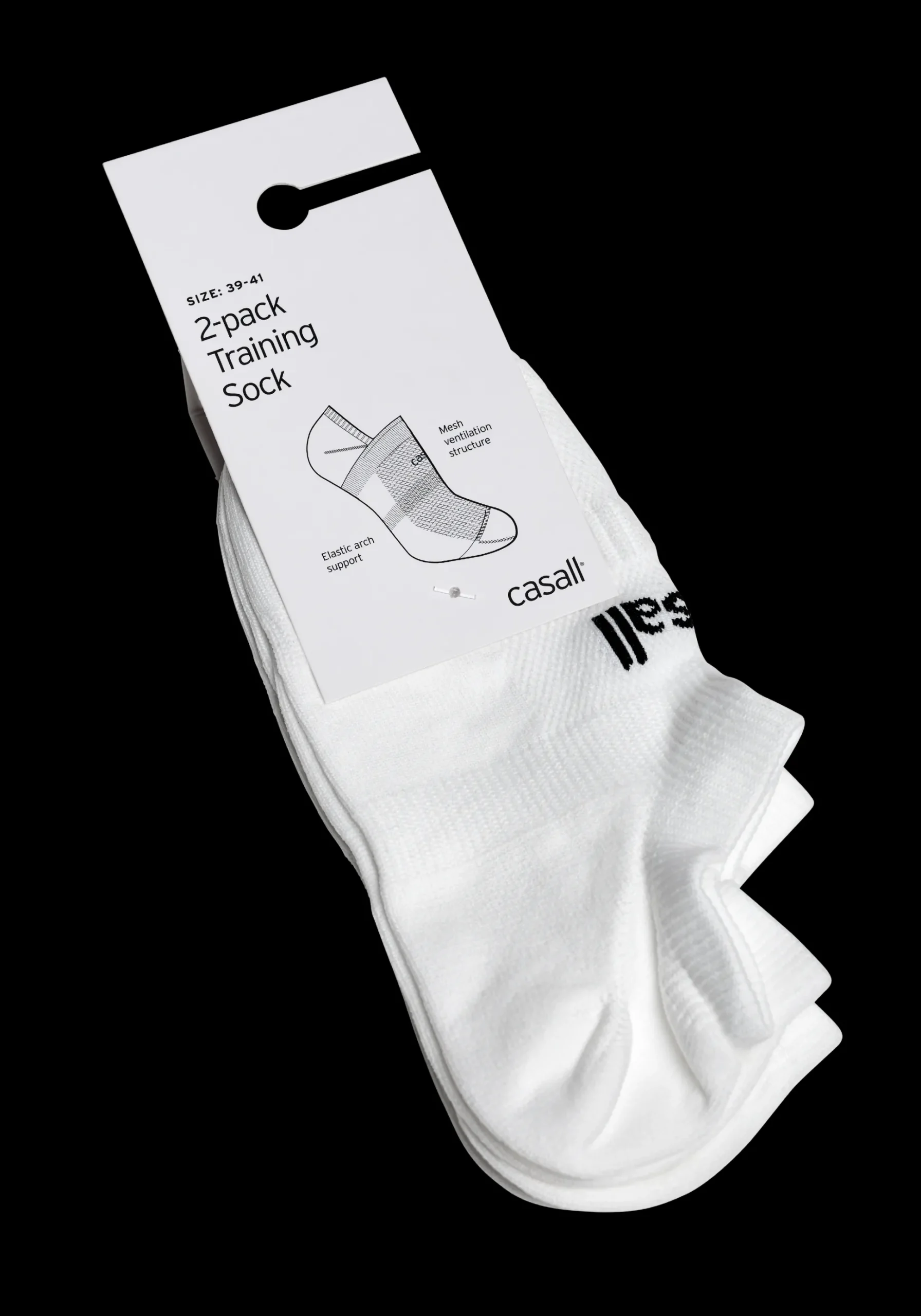 Training Sock 2-pack - White