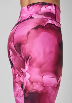 Ultra High Waist Printed Tights - Ice Pink